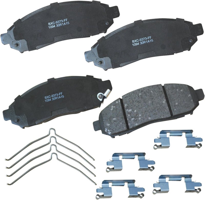 Bendix وسادات فرامل سيراميك SBC1094 الممتازة للطرازات المختارة شيفروليه سيتي إكسبريس، نيسان فرونتير، ليف، NV200، باثفايندر، إكستيرا، سوزوكي إكواتور - Image 1